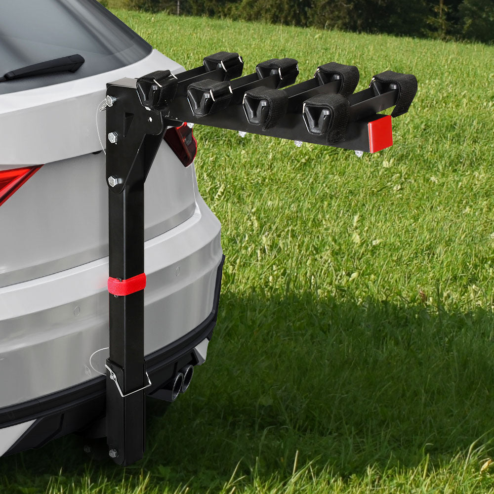 Giantz 4 Bicycle Bike Carrier Rack Car 2inches Hitch Mount Foldable Black,Giantz 4 Bicycle Bike Carrier Rack Car 2inches Hitch Mount Foldable Black