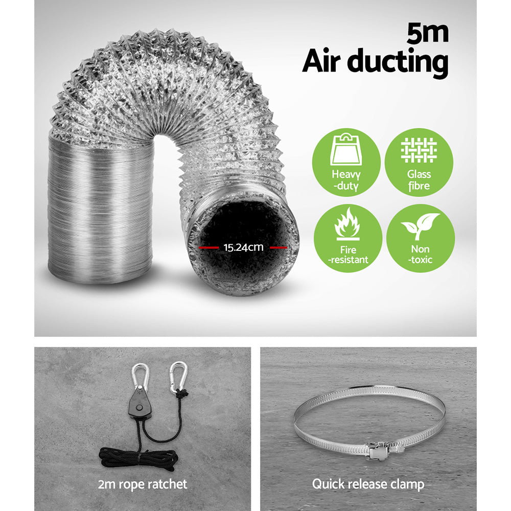 Greenfingers 6inchesVentilation Kit Fan Grow Tent Kit Carbon Filter Duct Speed Controlled,Greenfingers 6inchesVentilation Kit Fan Grow Tent Carbon Filter Duct Speed Controlled