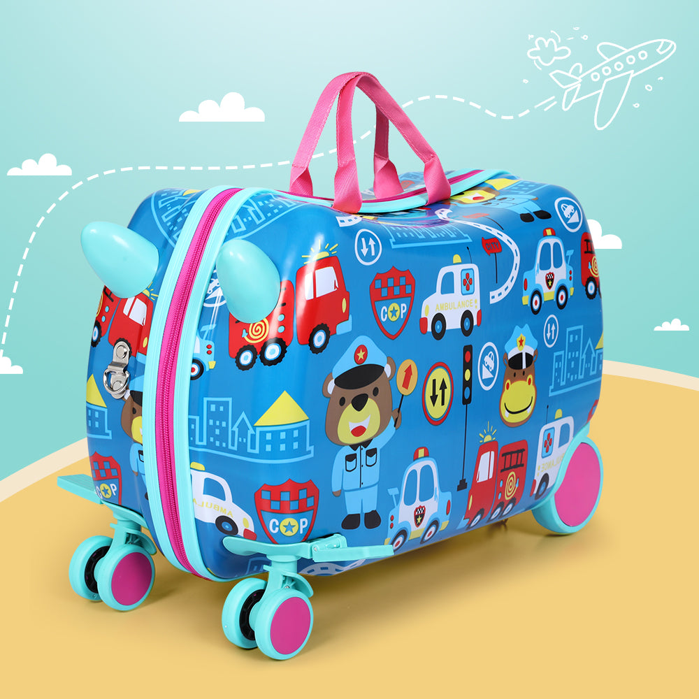 Wanderlite 17inches Kids Ride On Luggage Children Suitcase Trolley Travel Car