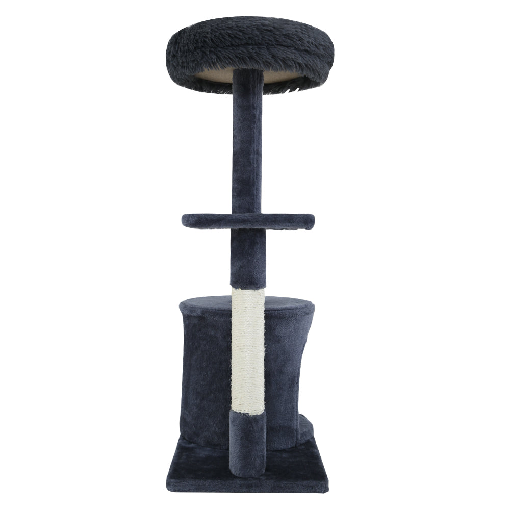 i.Pet 94cm Cat Tree Tower – Scratcher Post & Condo House in Grey
