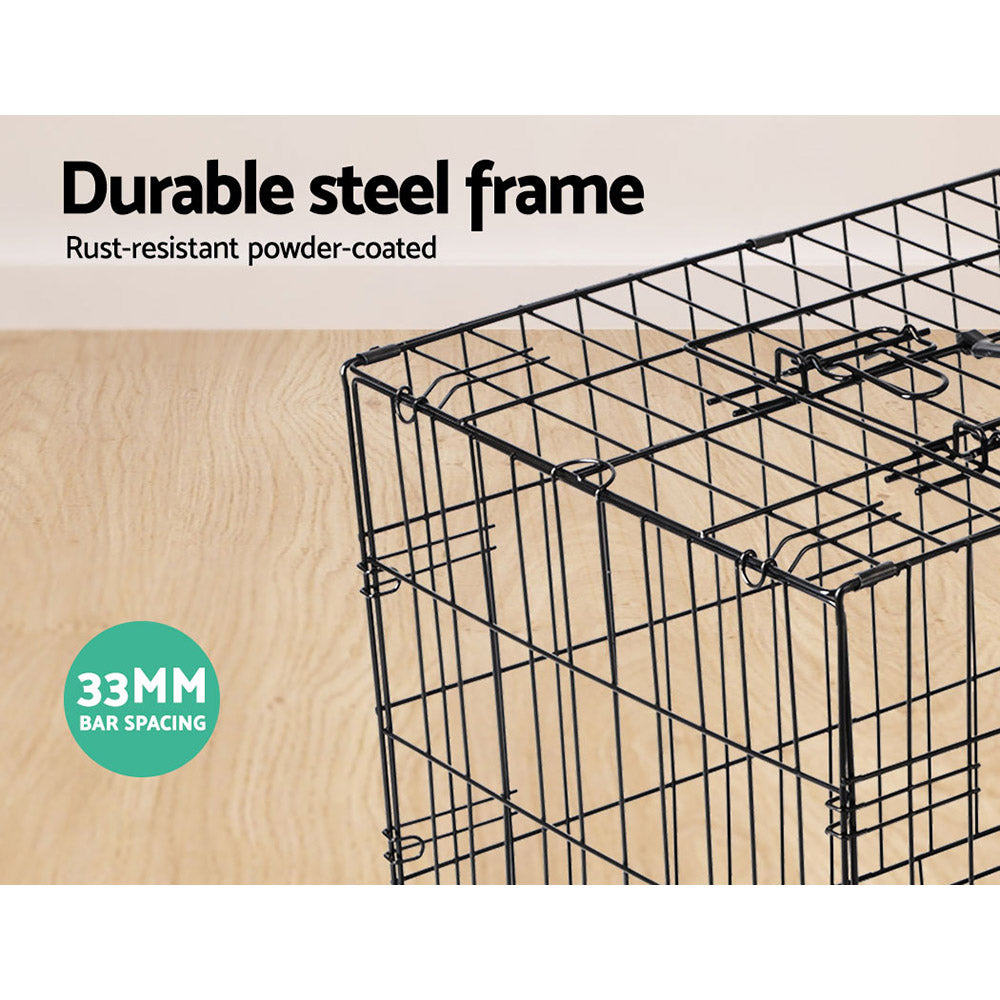 i.Pet 24inches Dog Cage Crate Kennel 3 Doors