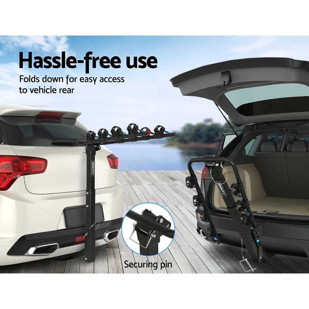Giantz 4 Bicycle Carrier Bike Rack Car Rear Hitch Mount 2inches Towbar Foldable,Giantz 4 Bicycle Carrier Bike Rack Car Rear Hitch Mount 2inches Towbar Foldable