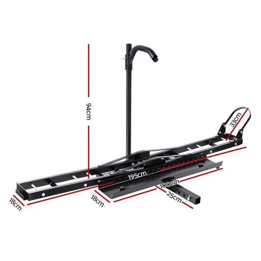 Giantz Motorcycle Motorbike Carrier Rack Ramp 2inchesTowbar Adjustable Height Black,Giantz Motorcycle Motorbike Carrier Rack Ramp 2inchesTowbar Adjustable Height Black