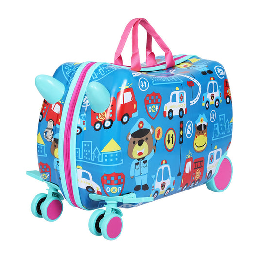 Wanderlite 17inches Kids Ride On Luggage Children Suitcase Trolley Travel Car