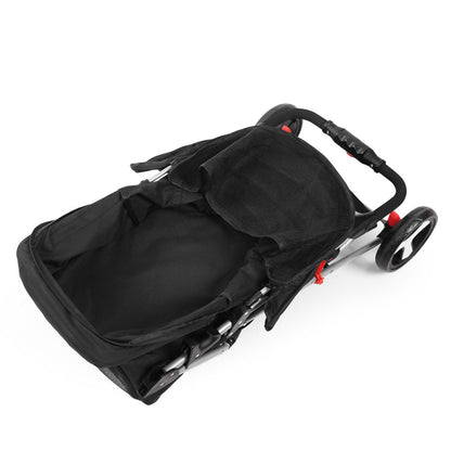 i.Pet 3-Wheel Pet Stroller – Foldable Travel Pram for Cats & Dogs